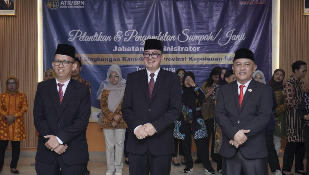 Pelantikan Pejabat Struktural di Lingkungan Kanwil BPN Provinsi Kepulauan Riau