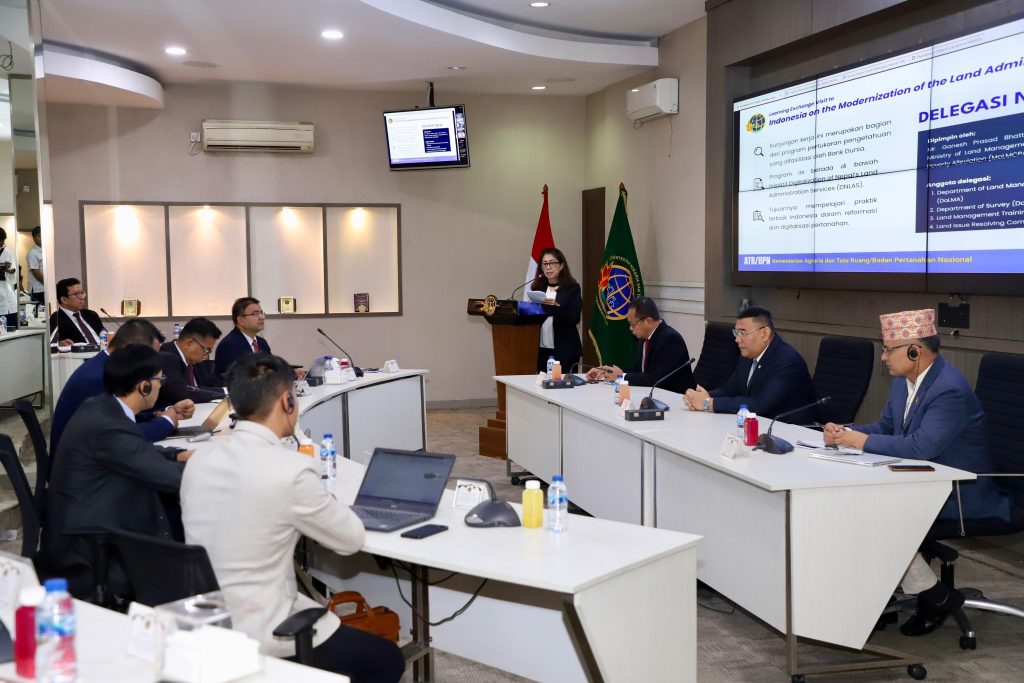 Kementerian ATR/BPN Terima Delegasi Nepal untuk Learning Exchange dalam Modernisasi Sektor Administrasi Pertanahan