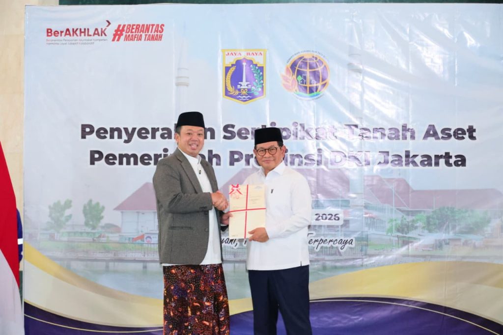 Serahkan 3.922 Sertipikat Aset Pemprov DKI Jakarta, Menteri Nusron: Selamatkan Aset Negara Senilai Rp102 Triliun