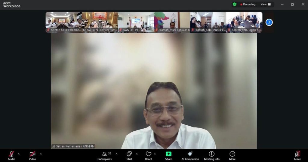 Gelar Webinar Nasional Soal Pengadaan Barang/Jasa, Sekjen ATR/BPN: Prinsip Utamanya adalah Transparansi